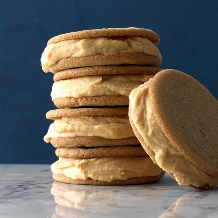 Dessert: Pumpkin Pie Ice Cream Sandwiches