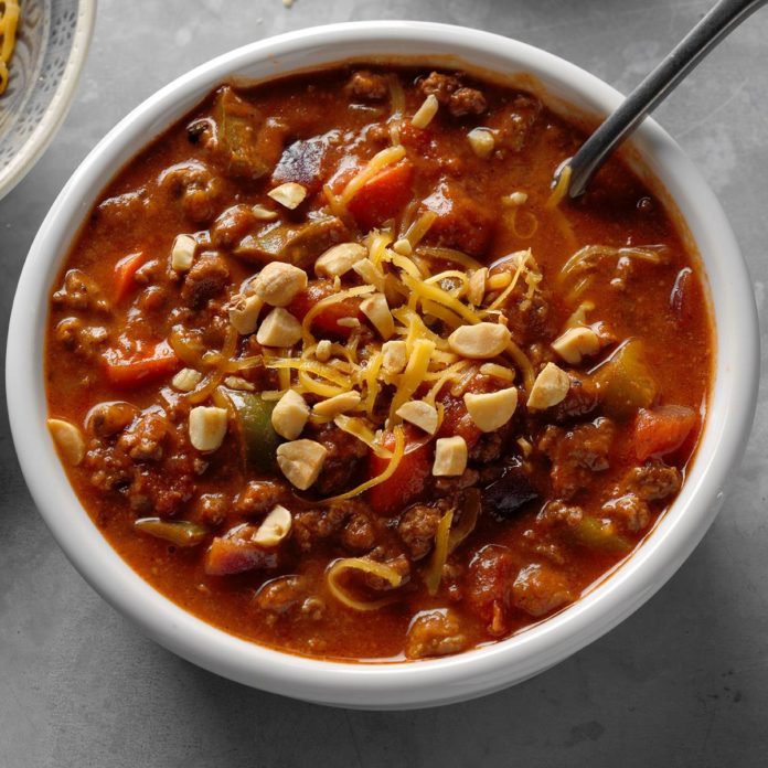 Smoky Peanut Butter Chili