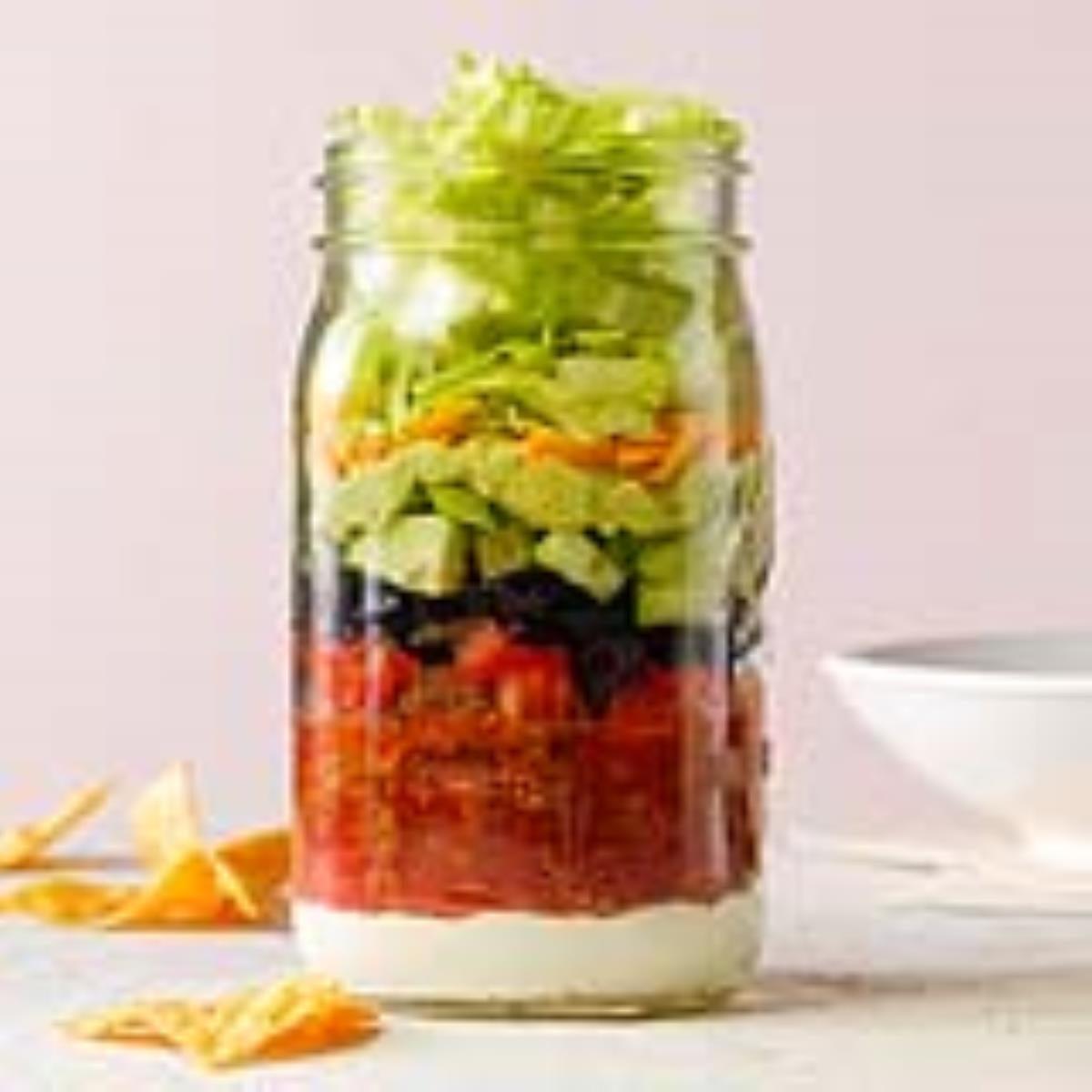 Taco Mason Jar Salad Recipe