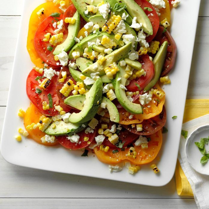 Tomato, Avocado and Grilled Corn Salad