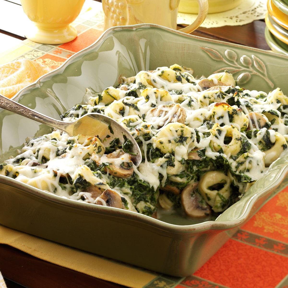 Tortellini Spinach Casserole Recipe  Taste of Home