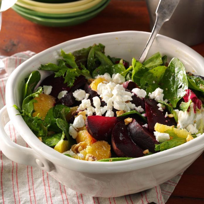 Roasted Beet Salad with Orange Vinaigrette