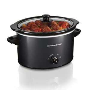 Hamilton Beach 33231 Programmable Slow Cooker, 3 Quart, Black