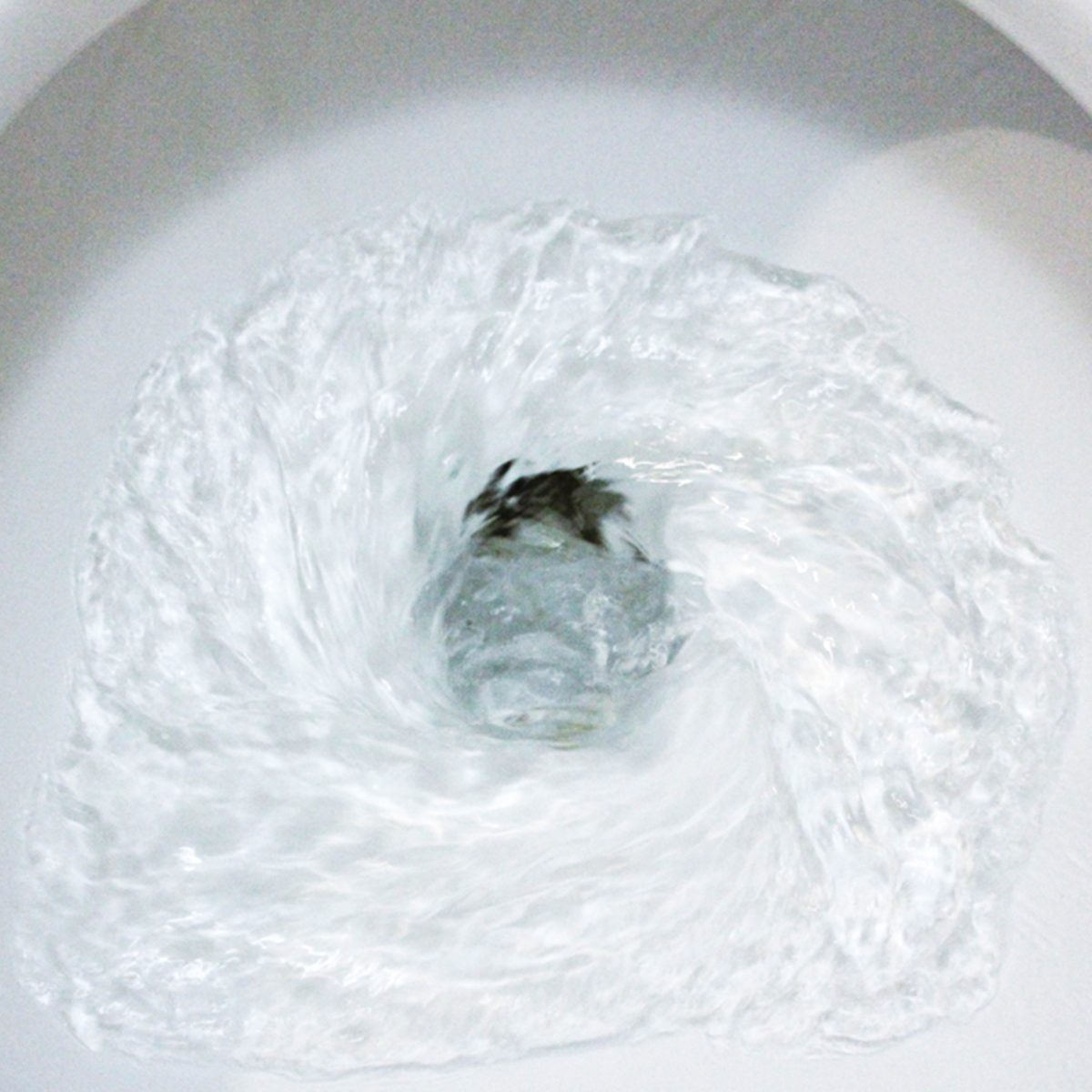 Water going down the toliet