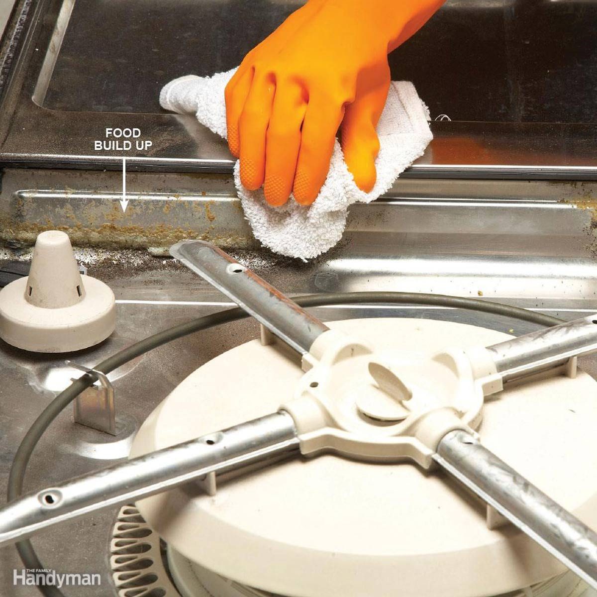 cleaning kitchen appliance