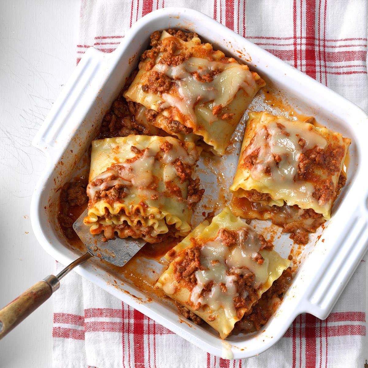 Lasagna Rolls Recipe Taste of Home