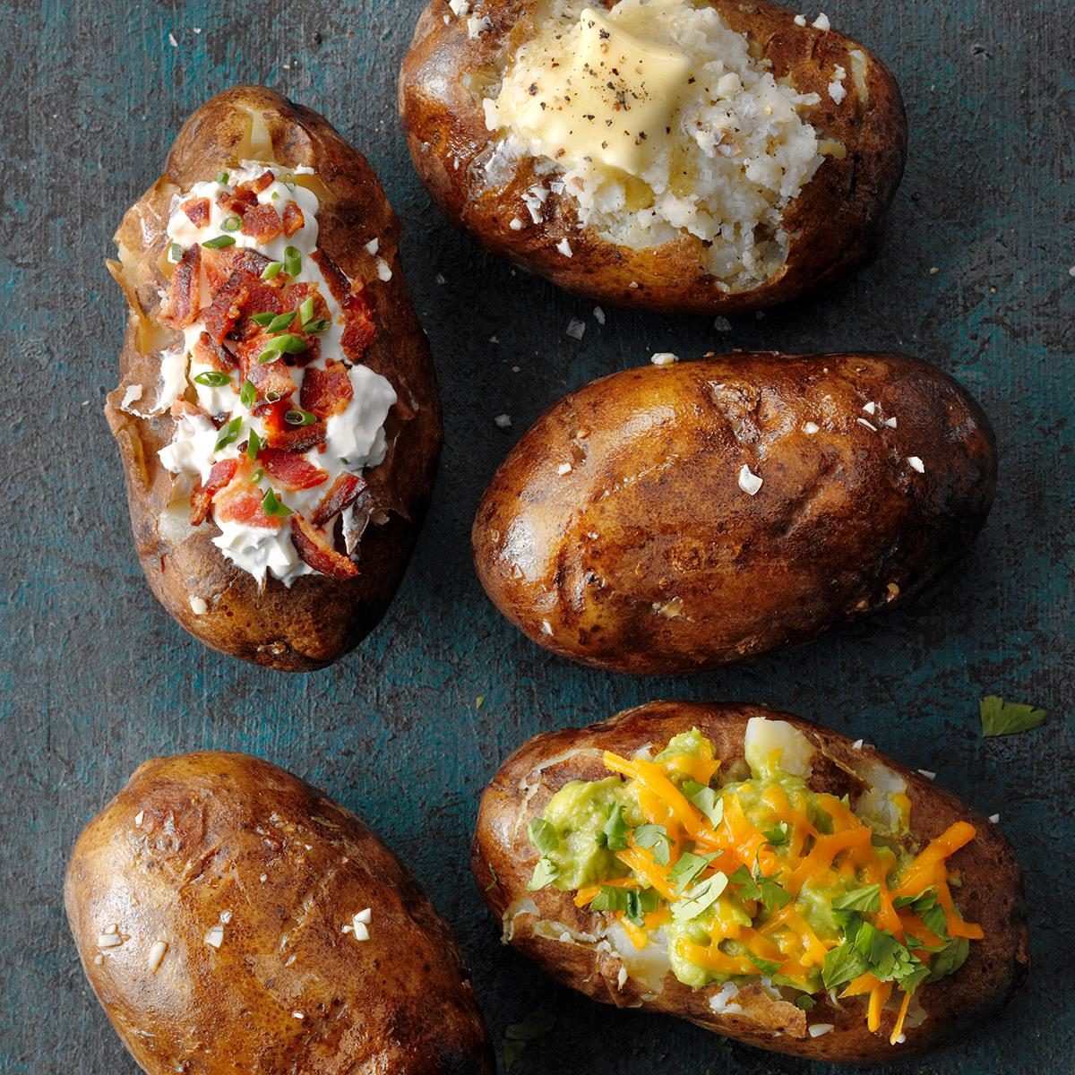 Slow-Cooker Baked Potatoes Recipe | Taste of Home