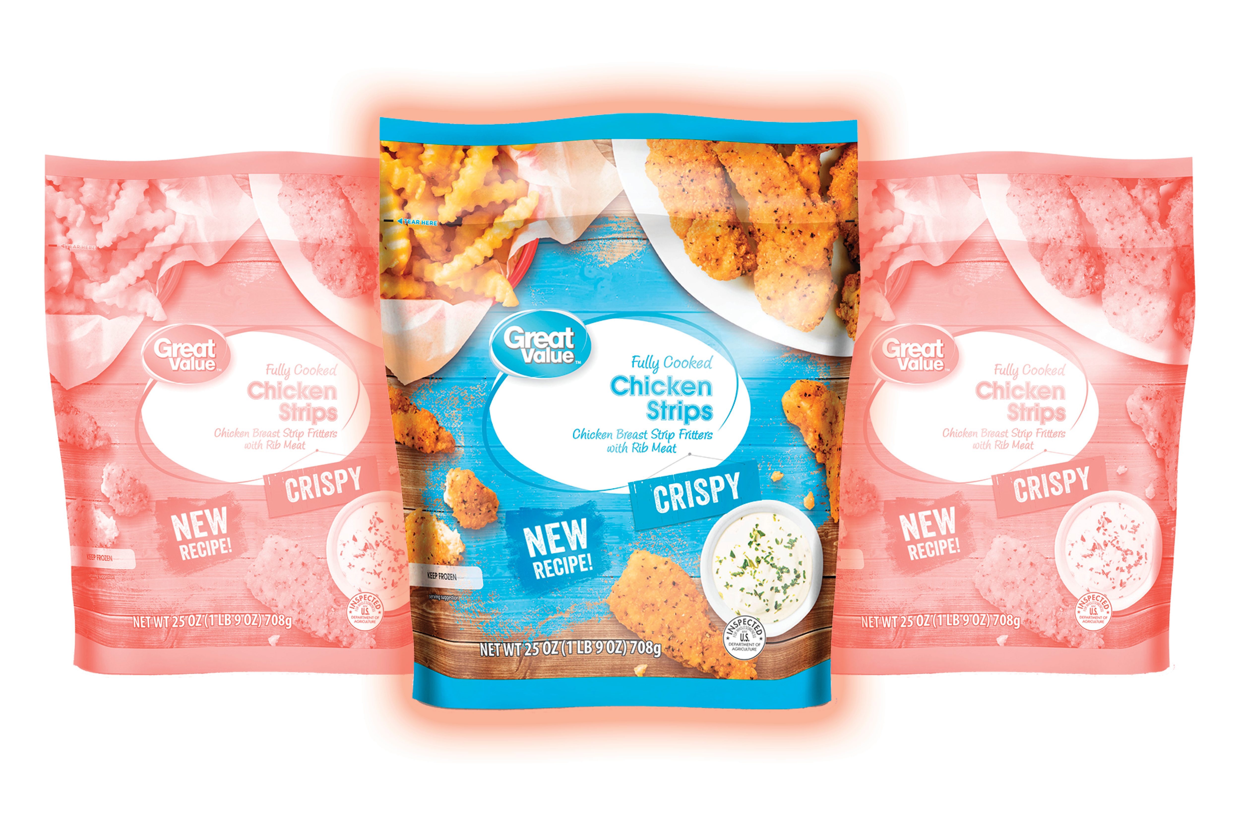 Great Value Fully Cooked Crispy Chicken Strips, 25 oz