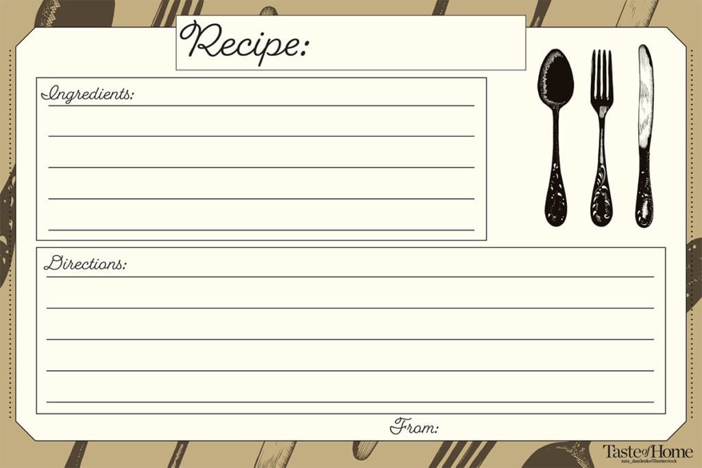 10 Beautiful Recipe Cards (FREE Printable Included!) | Taste of Home