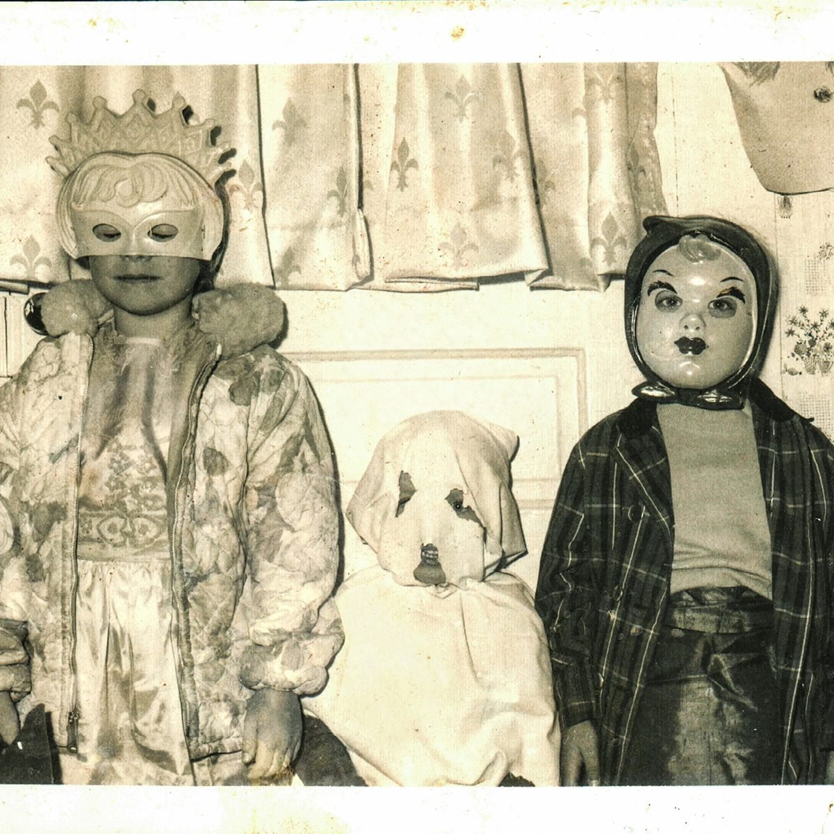 children in Halloween costumes