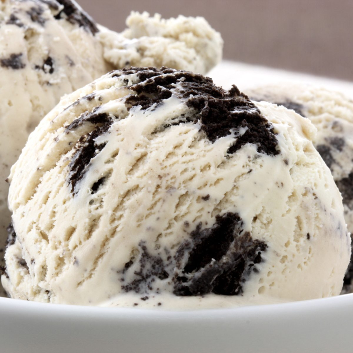 real cookies and cream ice cream, not made with mashed potatoes or shortening and meets all the regulations regarding using real dairy products to advertise dairy. Shallow dof; Shutterstock ID 79614241; Job (TFH, TOH, RD, BNB, CWM, CM): Taste of Home