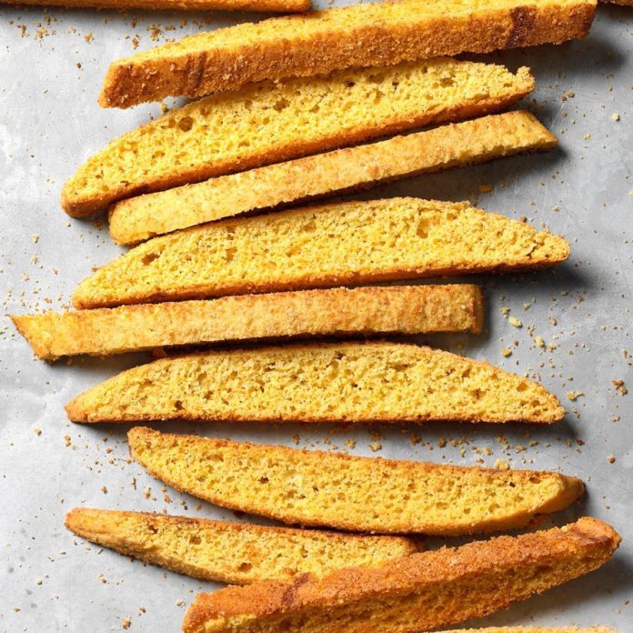 Cheesy Cajun Cornbread Biscotti