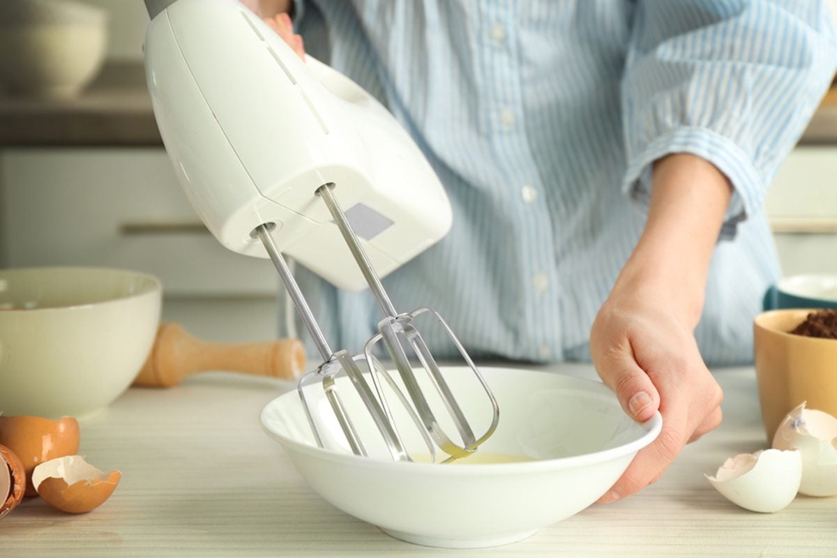Hand mixer, stainless steel, For baking enthusiasts