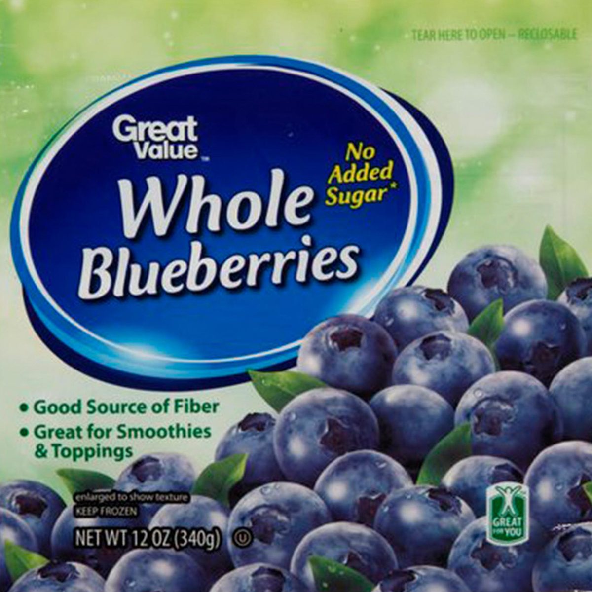 Frozen blueberries