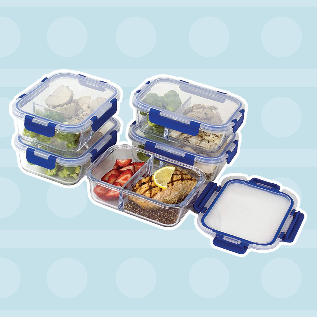 Compartment Glass Meal Prep Containers