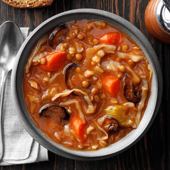 Cabbage Barley Soup