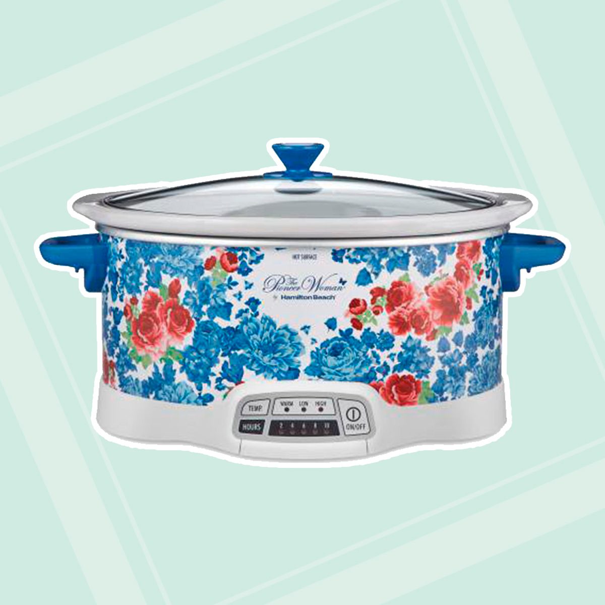 The Pioneer Woman Frontier Rose 7-Quart Programmable Slow Cooker