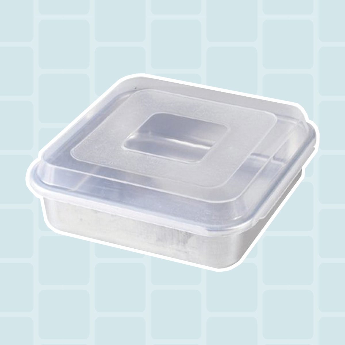 Nordic Ware 9x9 Square Cake Pan with Lid, Bakeware