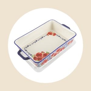 The Pioneer Woman Heritage Floral Ceramic Baker With Lid