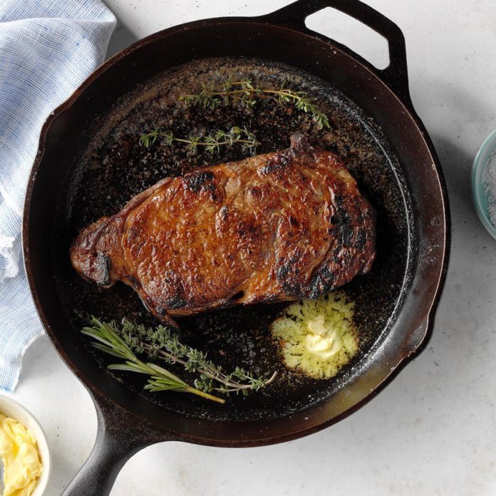 Sunday: Cast-Iron Skillet Steak