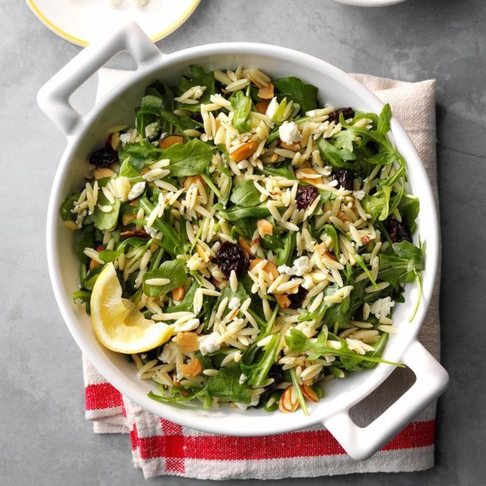 Orzo with Feta and Arugula