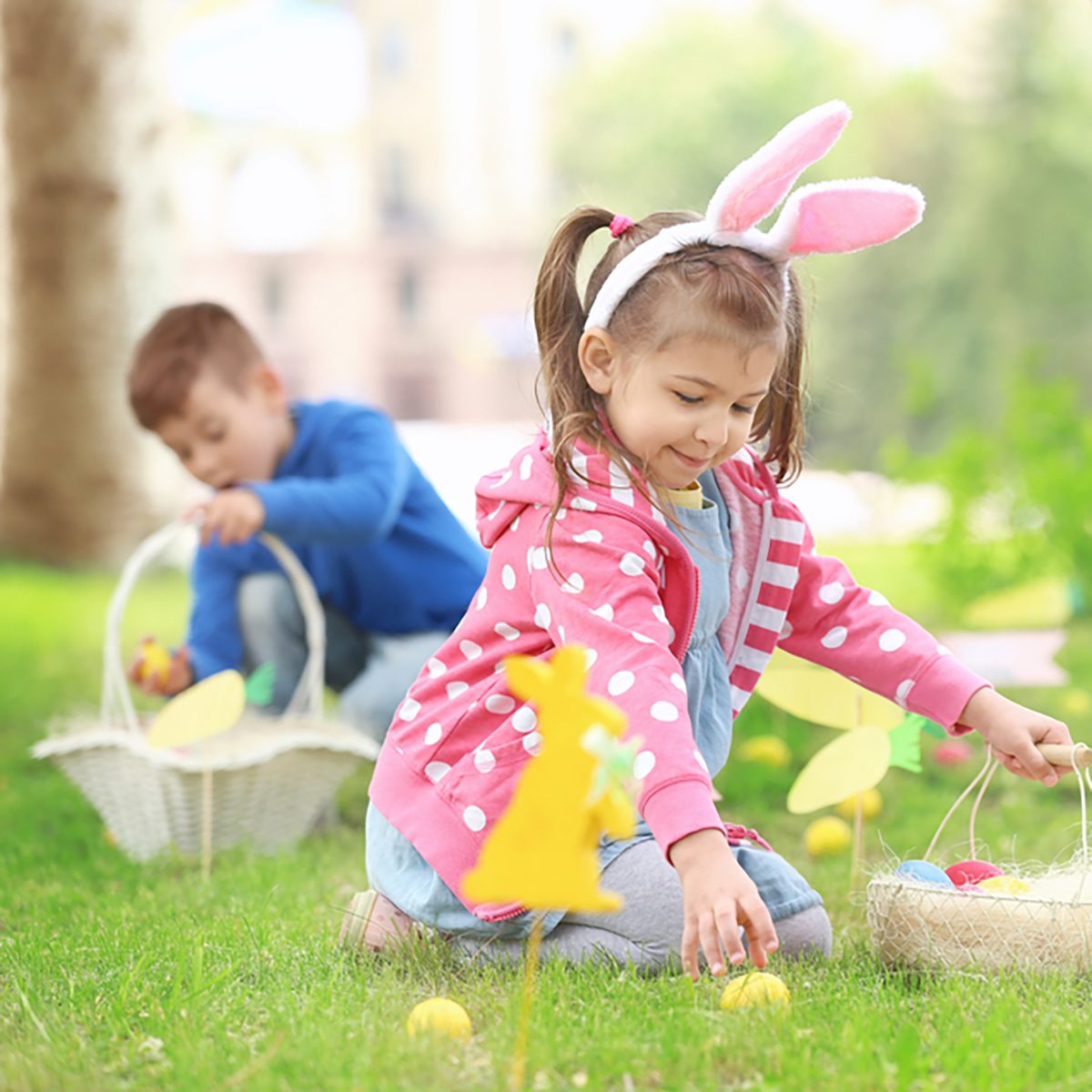 Children having fun in park