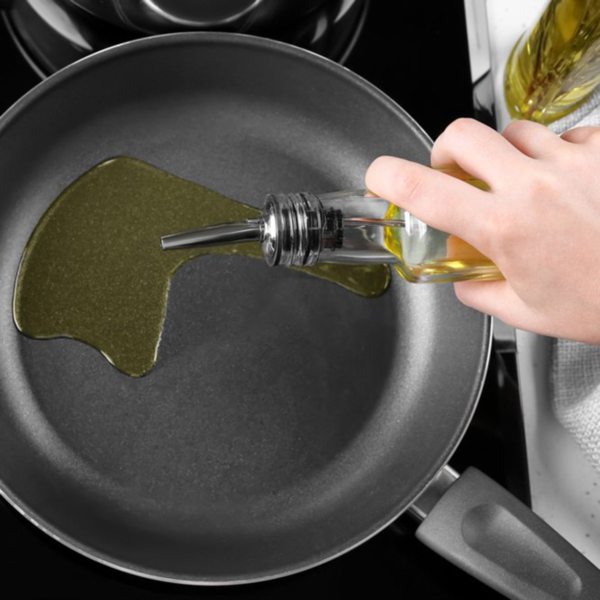 Oil in pan