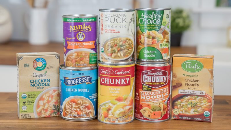 We Tried 8 Brands And Found The Best Canned Chicken Noodle Soup