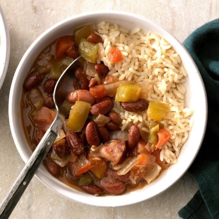 Pressure Cooker Red Beans and Rice