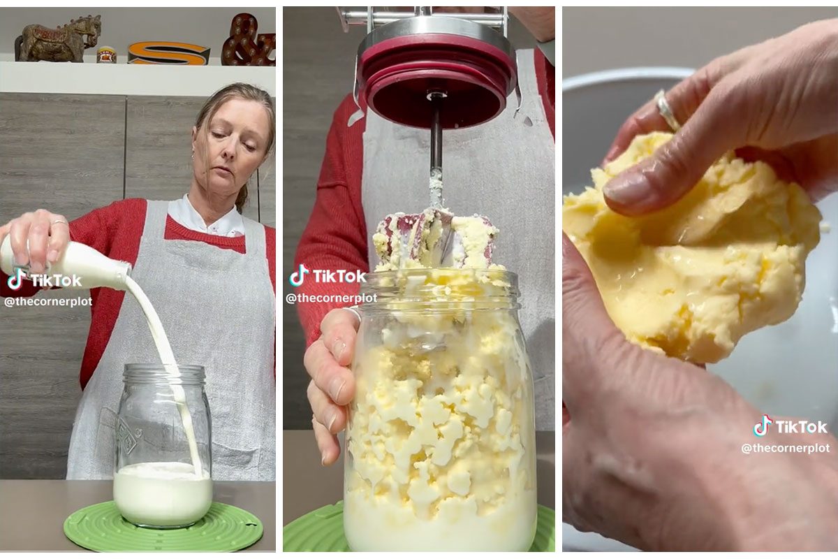 Butter Making Recipe Via @TheCornerPlot TikTok