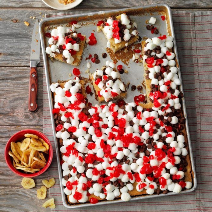 Banana Split Cake Bars