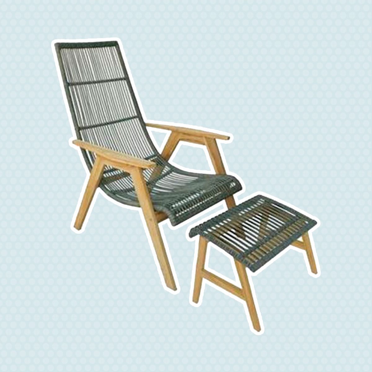 Basket Lounger Chat Set