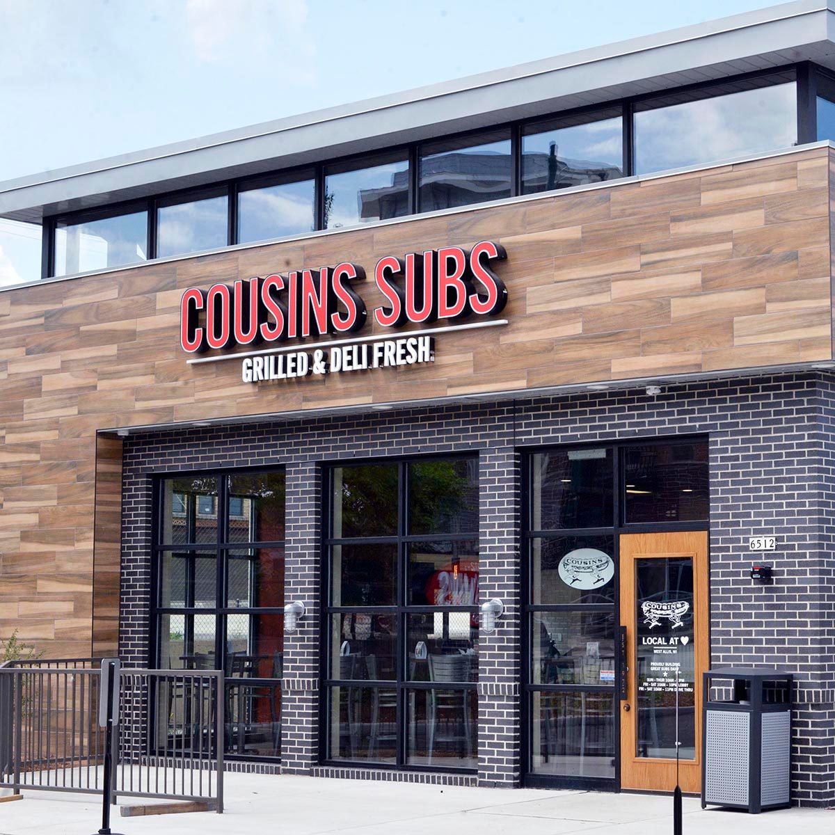 Cousins Subs shop exterior