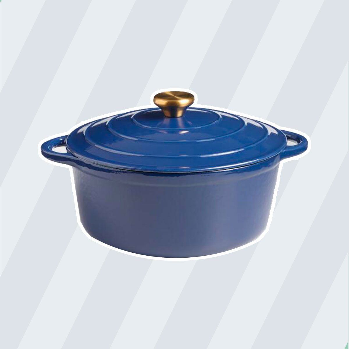 Blue dutch oven