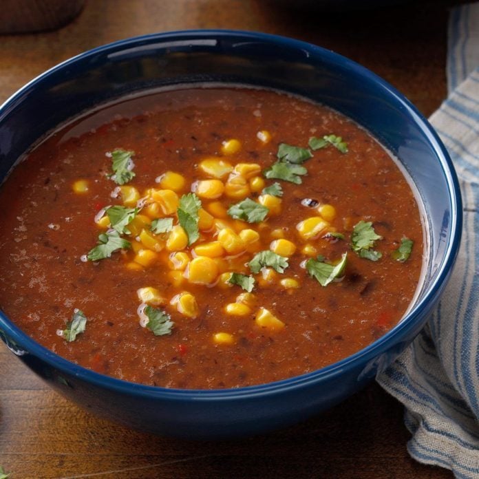 Pressure-Cooker Black Bean Soup