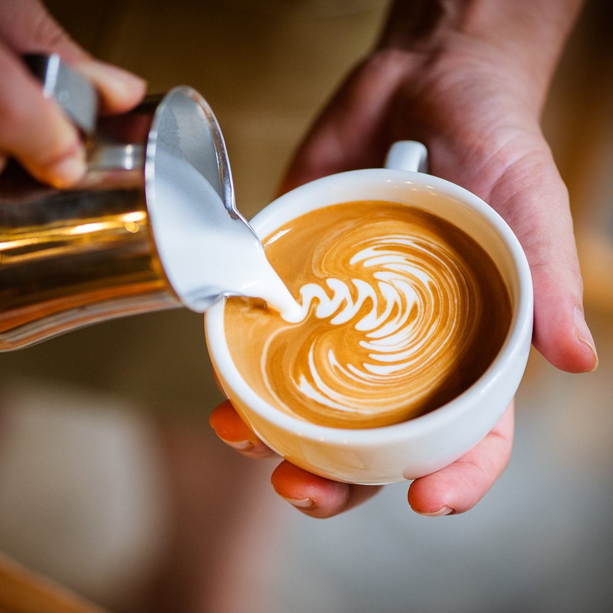 coffee cup latte art