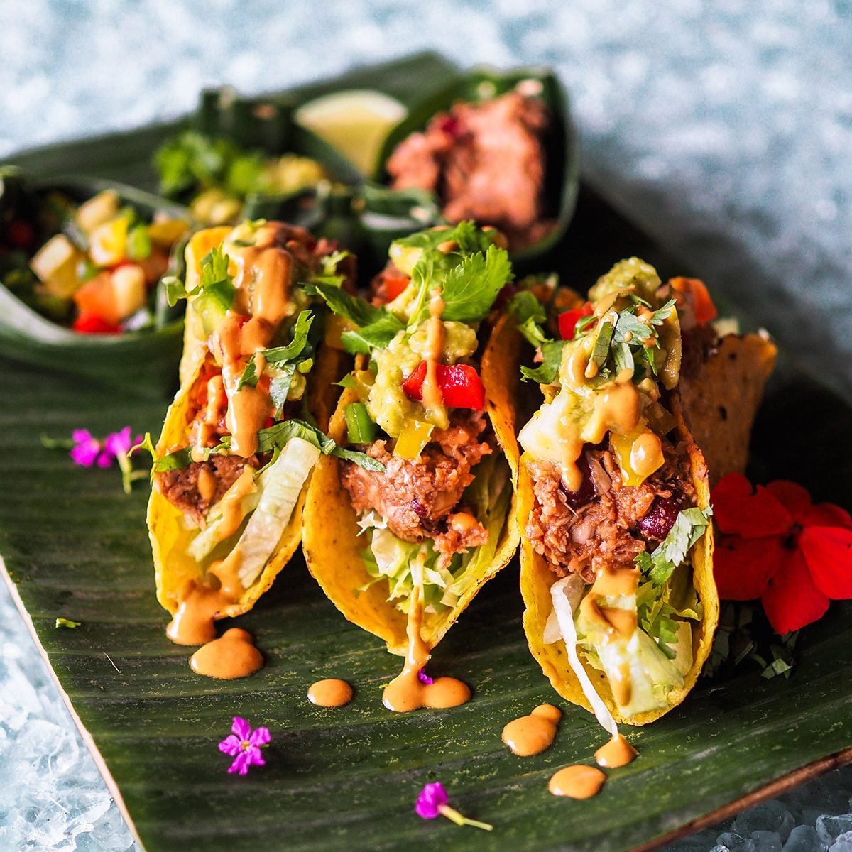 healthy vegan jackfruit tacos