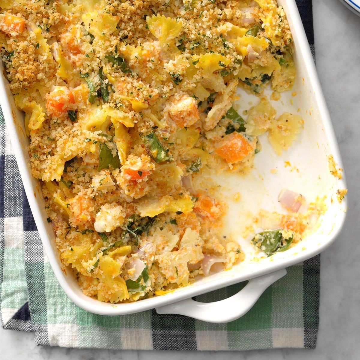 Butternut and Chard Pasta Bake