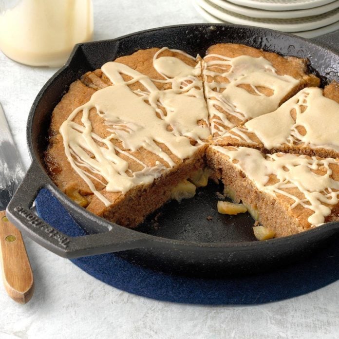 Cast-Iron Apple Nutmeg Coffee Cake