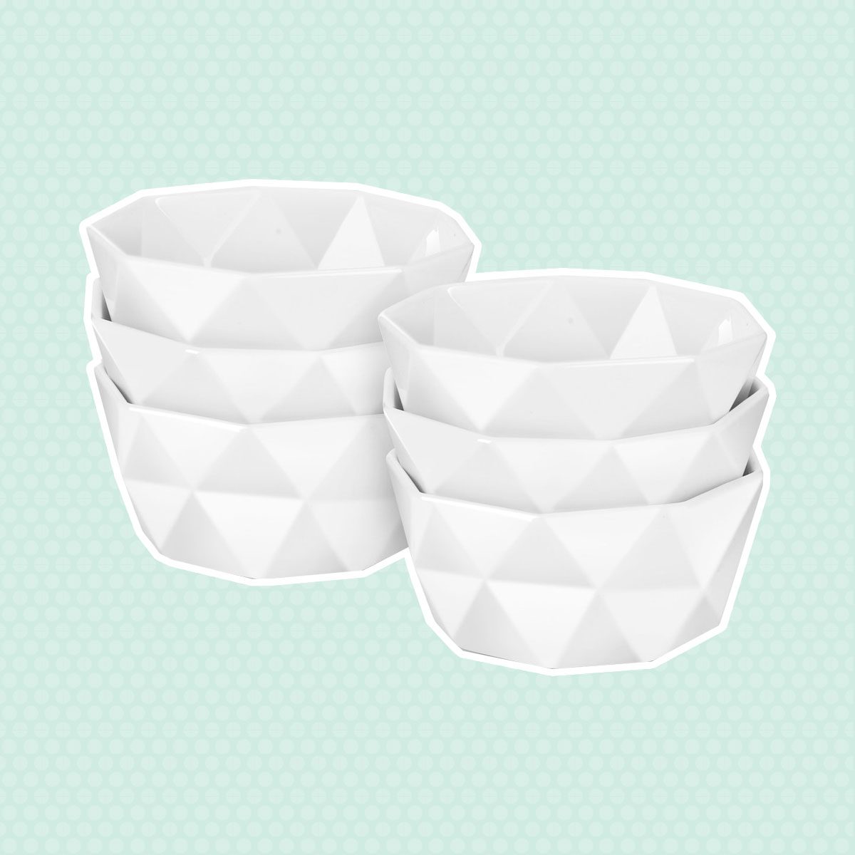 Delling Geometric Porcelain Bowls