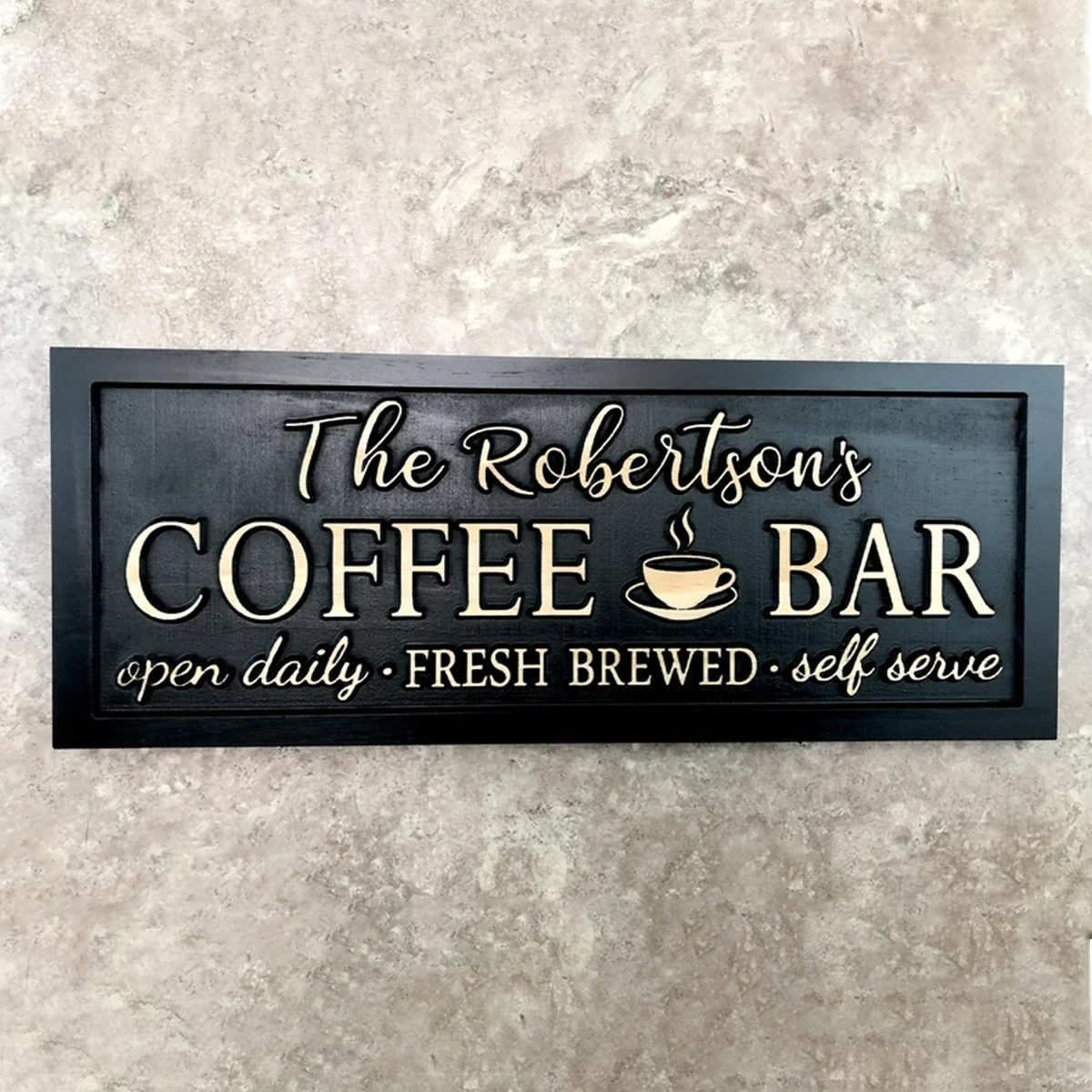 Personalized Coffee Bar Sign