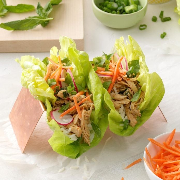 Thai Chicken Lettuce Cups