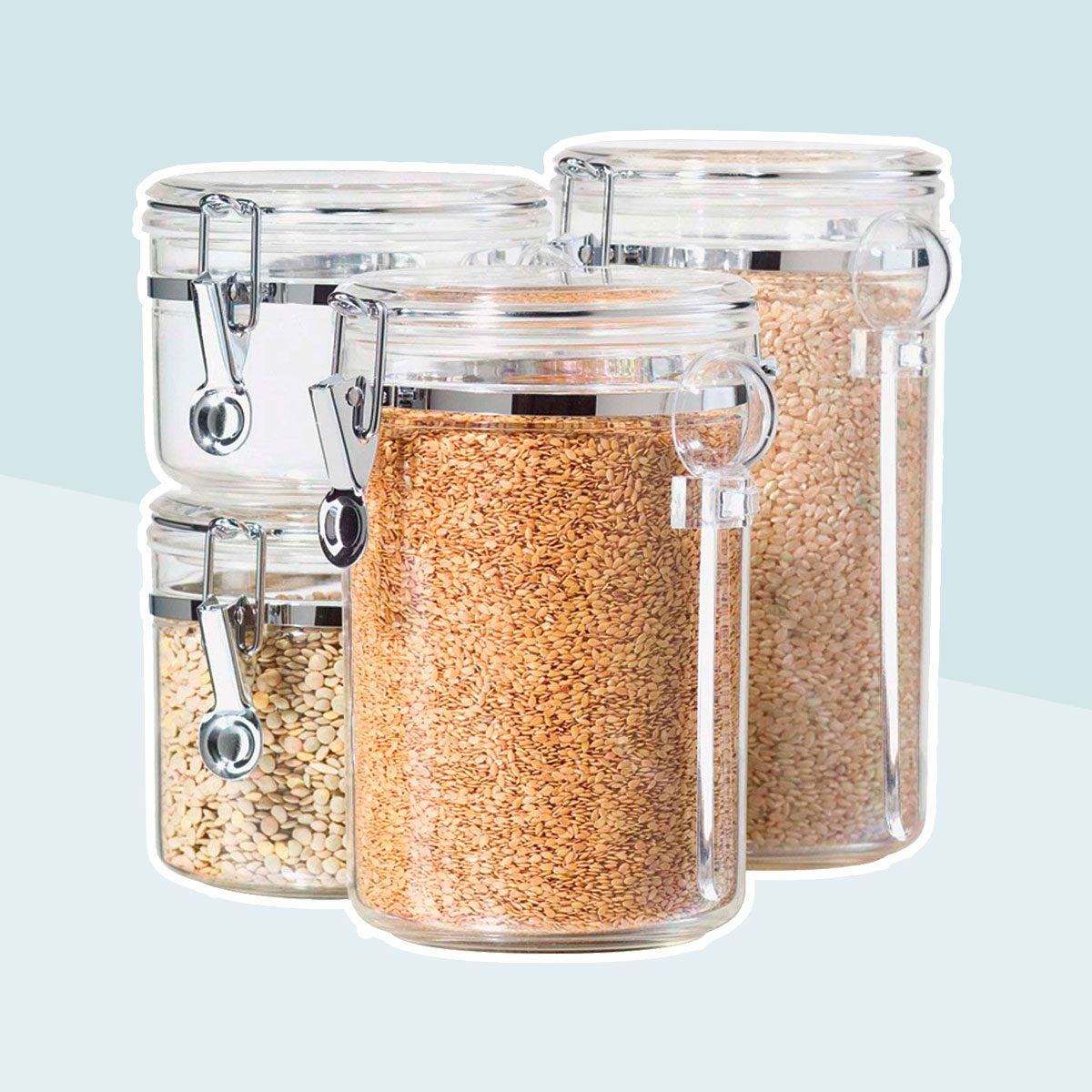 4-Piece Acrylic Canister Set