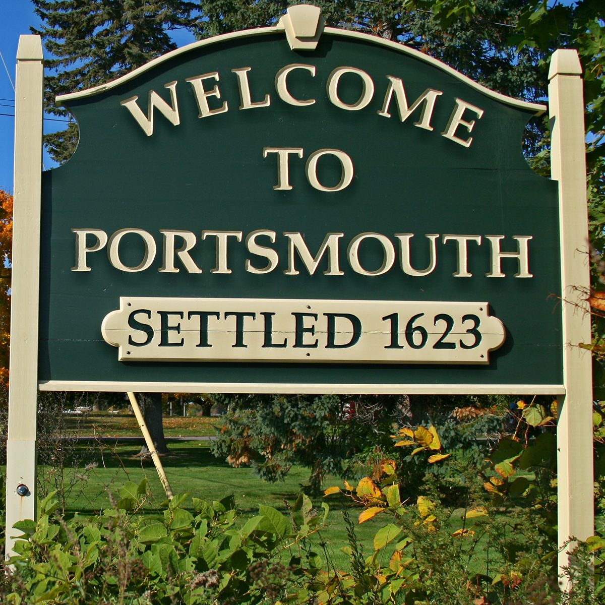 Welcome to Portsmouth New Hampshire Sign