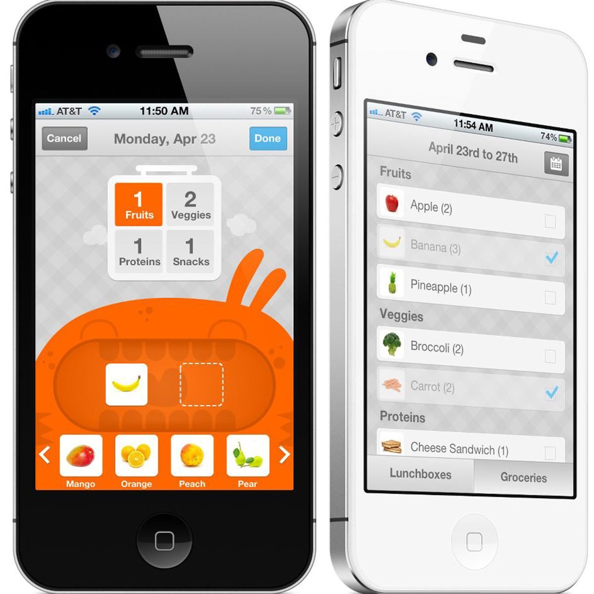 lala lunchbox, meal planning app
