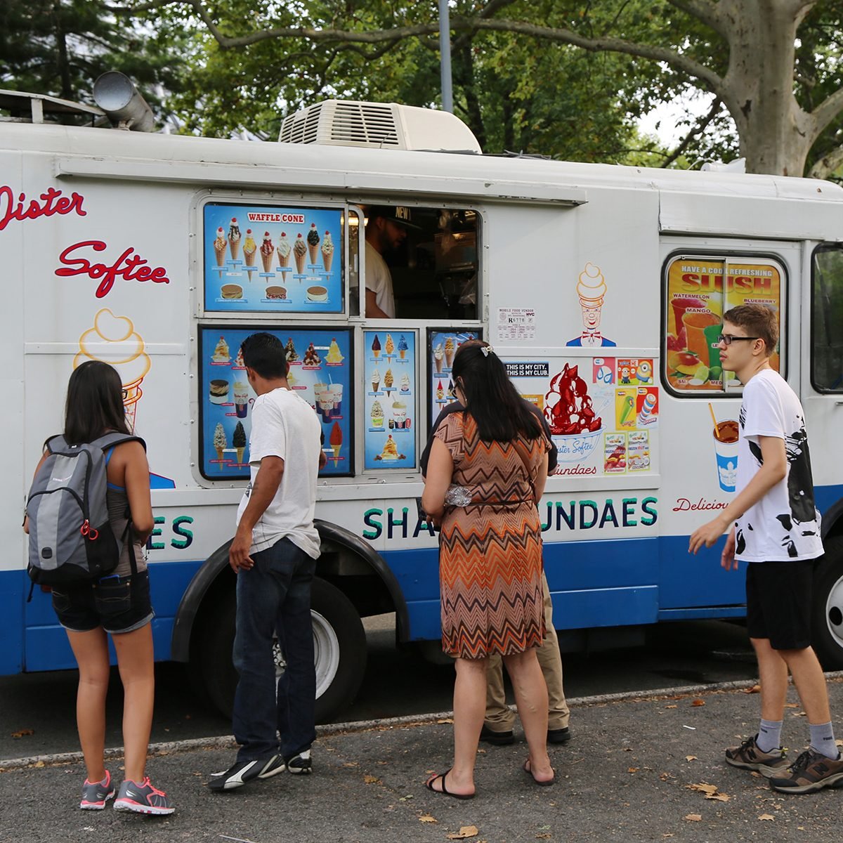 Ice cream truck in Queens. Mister Softee is a United States-based ice cream truck franchiser popular in the Northeast founded in 1956