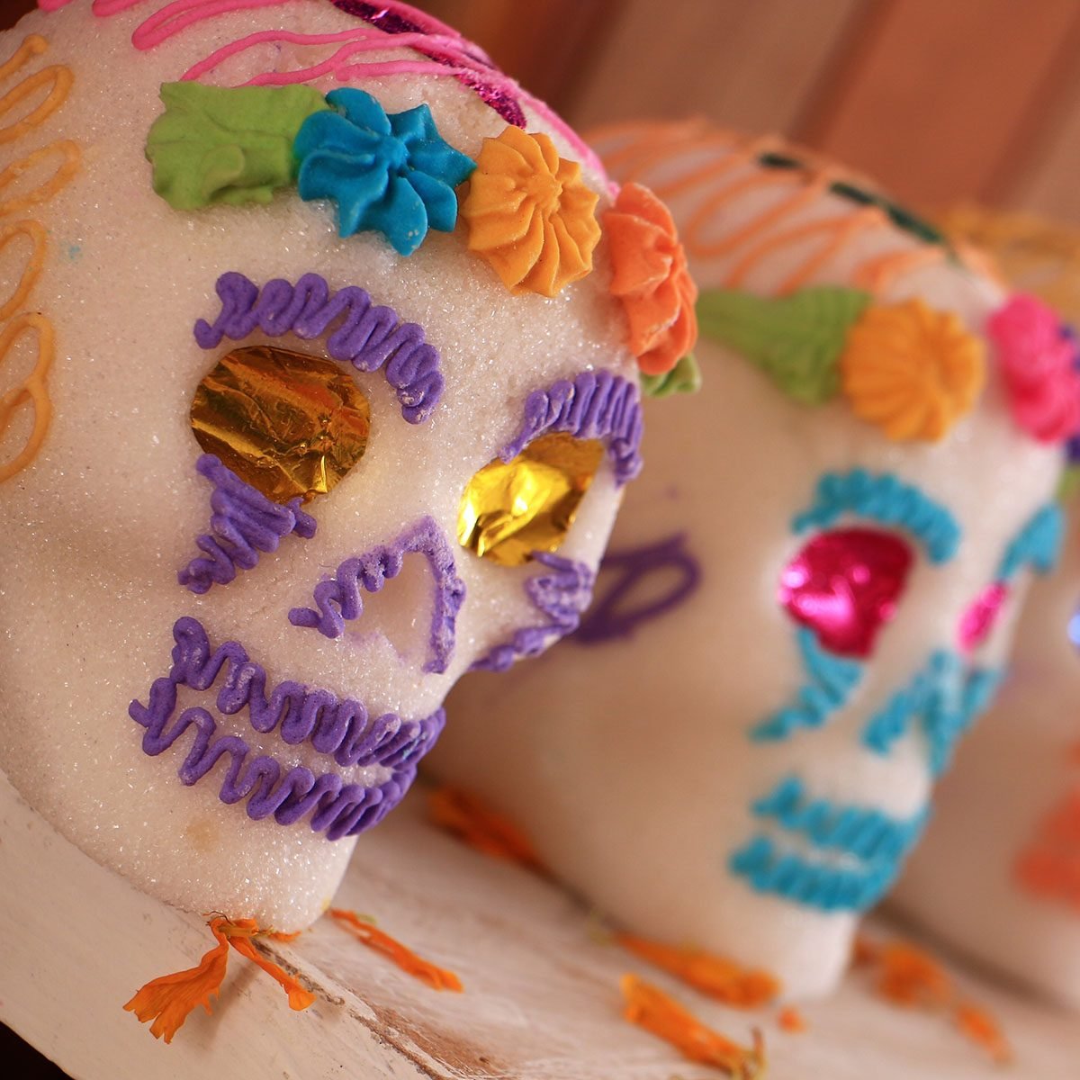 Mexican Sugar Skull DIA De Los Muertos   Sugar Skulls Shutterstock 509300494 