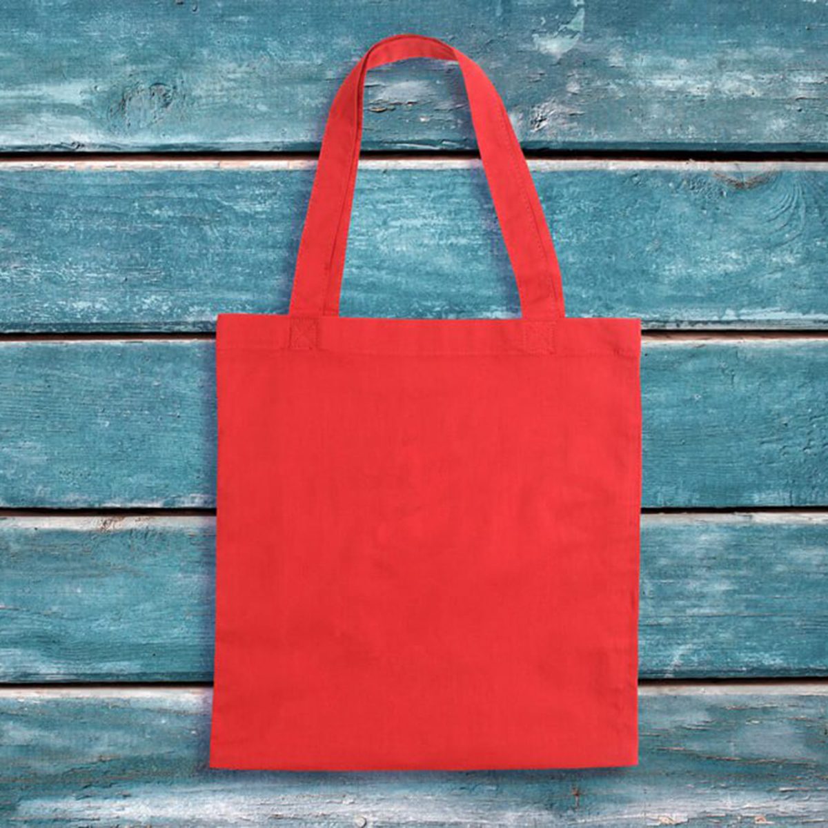 Red tote bag