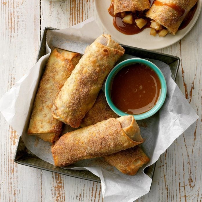 Air-Fryer Apple Pie Egg Rolls