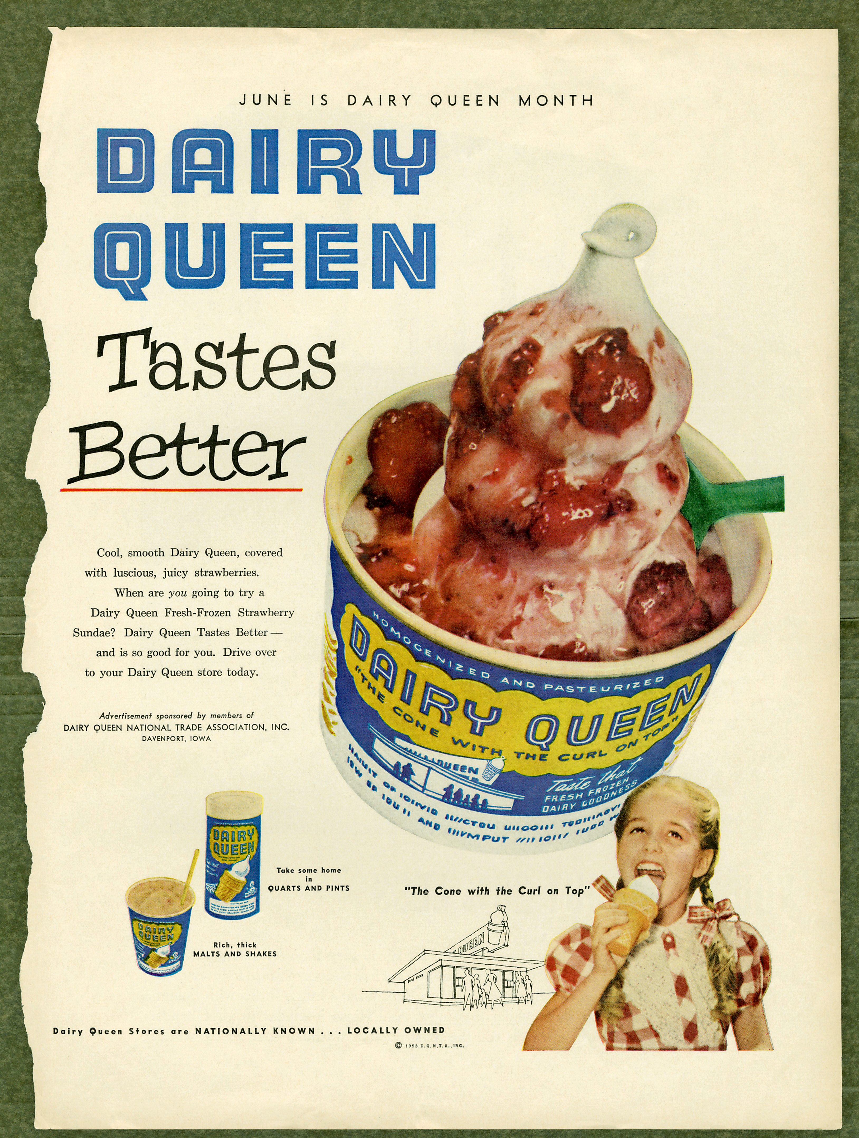 Vintage Dairy Queen ad